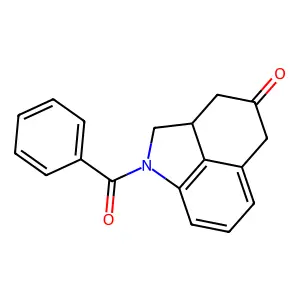 1-Benzoyl-1,2,2a,5-tetrahydrobenzo[cd]indol-4(3H)-one structure