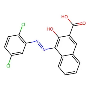 2-Naphthalenecarboxylic acid, 4-(2-(2,5-dichlorophenyl)diazenyl)-3-hydroxy- structure