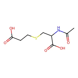 N-Acetyl-S-(2-carboxyethyl)-L-cysteine structure