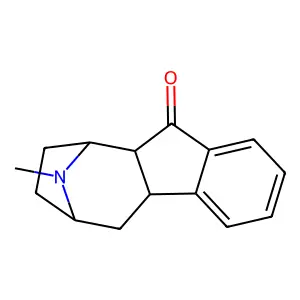 11-Methyl-5,6,7,8,9,9a-hexahydro-6,9-epiminobenzo(a)azulen-10(4bH)-one structure