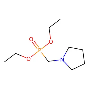 Diethyl (pyrrolidin-1-ylmethyl)phosphonate structure