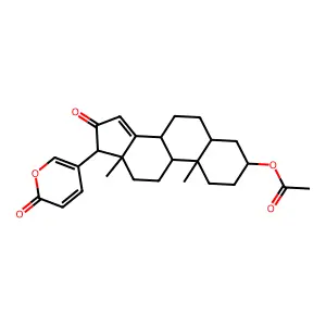 3-(Acetyloxy)-16-oxobufa-14,20,22-trienolide structure