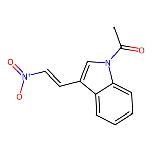 1H-Indole, 1-acetyl-3-(2-nitroethenyl)-, (E)- structure