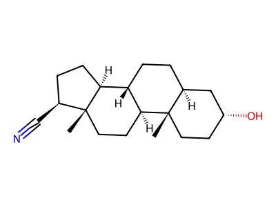 3-羟基-5-雄烷-17-甲腈 structure