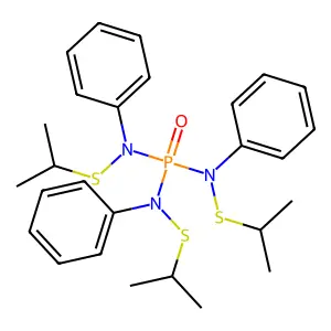 2-Propanesulfenamide, N,N',N''-phosphinylidynetris(N-phenyl- structure