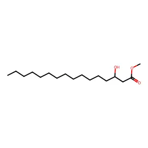 Methyl 3-hydroxyhexadecanoate structure