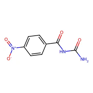 4-Nitrobenzoyl urea structure