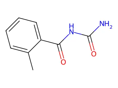 Urea, o-toluoyl- structure