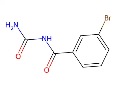 Urea, (m-bromobenzoyl)- structure