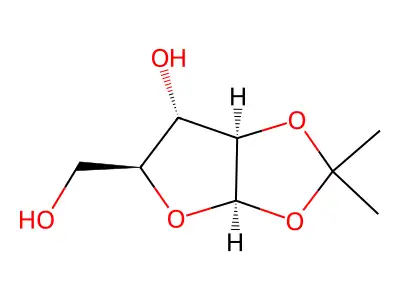 5-(Hydroxymethyl)-2,2-dimethyl-3a,5,6,6a-tetrahydrofuro[2,3-d][1,3]dioxol-6-ol structure