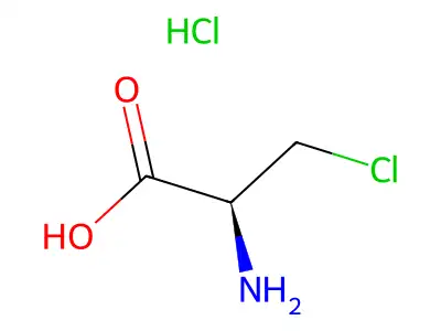 beta-chloro-D-alanine structure