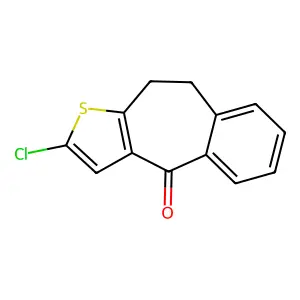 2-chloro-9,10-dihydro-4H-benzo[4,5]cyclohepta[1,2-b]thiophen-4-one structure