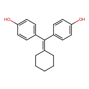 Cyclofenil diphenol structure