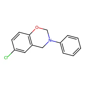 2H-1,3-Benzoxazine, 6-chloro-3,4-dihydro-3-phenyl- structure