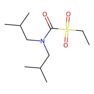 Formamide, N,N-bis(2-methylpropyl)-1-(ethylsulfonyl)- structure