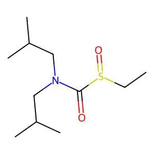 Formamide, N,N-bis(2-methylpropyl)-1-(ethylsulfinyl)- structure