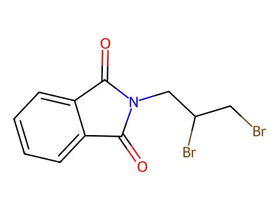2-(2,3-dibromopropyl)-1H-isoindole-1,3(2H)-dione structure