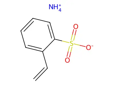 Ammonium vinylbenzenesulphonate structure