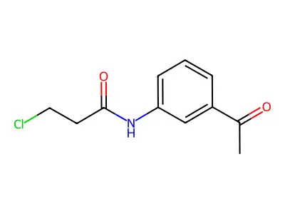 N-(3-acetylphenyl)-3-chloro-propanamide structure