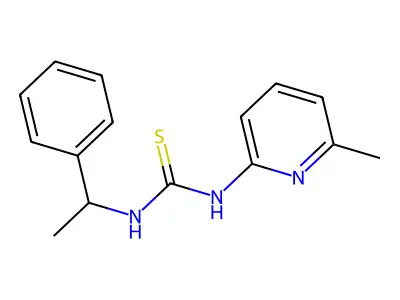 1-(6-Methylpyridin-2-yl)-3-(1-phenylethyl)thiourea structure