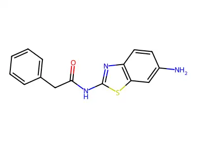 N-(6-amino-1,3-benzothiazol-2-yl)-2-phenylacetamide structure