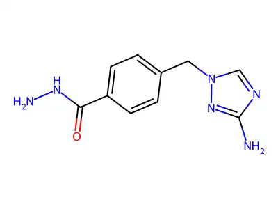 4-((3-Amino-1H-1,2,4-triazol-1-yl)methyl)benzohydrazide structure
