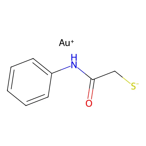 2-苯氨基-2-氧代乙烷硫代盐;金(1+) structure