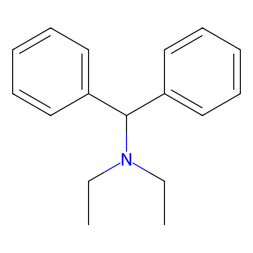 N,N-Diethylbenzhydrylamine structure