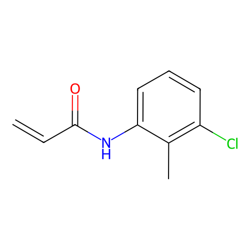 N-(3-chloro-2-methylphenyl)prop-2-enamide structure