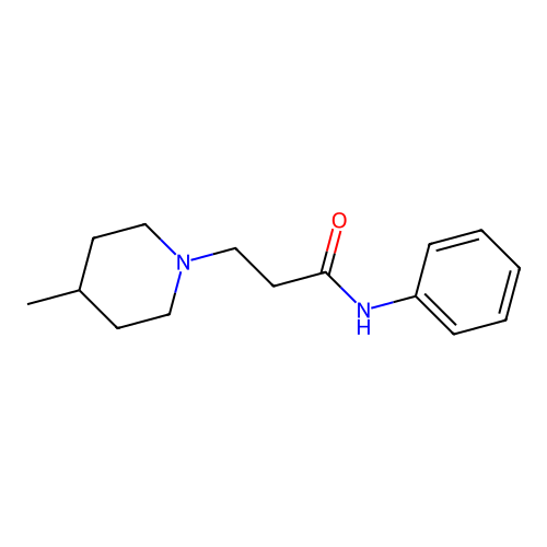 3-(4-methylpiperidin-1-yl)-N-phenylpropanamide structure