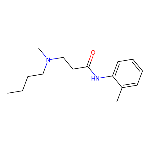3-[butyl(methyl)amino]-N-(2-methylphenyl)propanamide structure