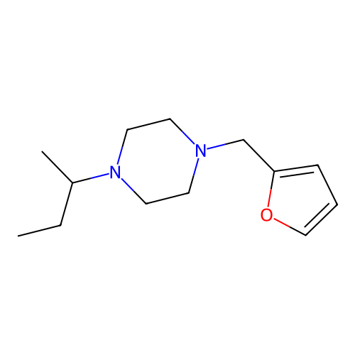 1-(Butan-2-yl)-4-(furan-2-ylmethyl)piperazine structure
