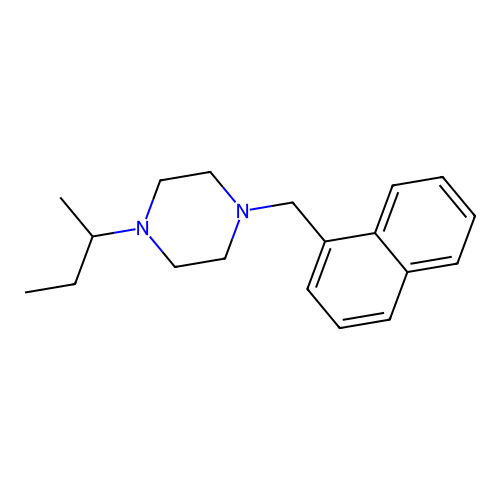 1-(Butan-2-yl)-4-(naphthalen-1-ylmethyl)piperazine structure