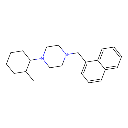 1-(2-Methylcyclohexyl)-4-(naphthalen-1-ylmethyl)piperazine structure
