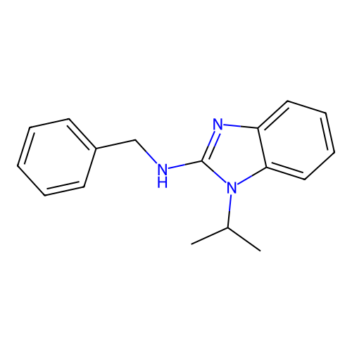 N-benzyl-1-(propan-2-yl)-1H-benzimidazol-2-amine structure