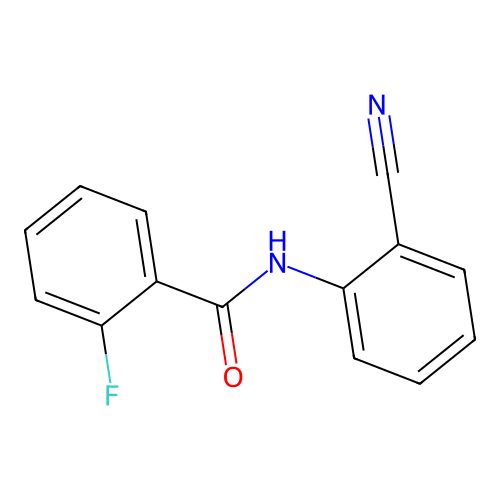 N-(2-cyanophenyl)-2-fluorobenzamide structure