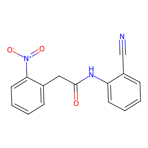 N-(2-cyanophenyl)-2-(2-nitrophenyl)acetamide structure