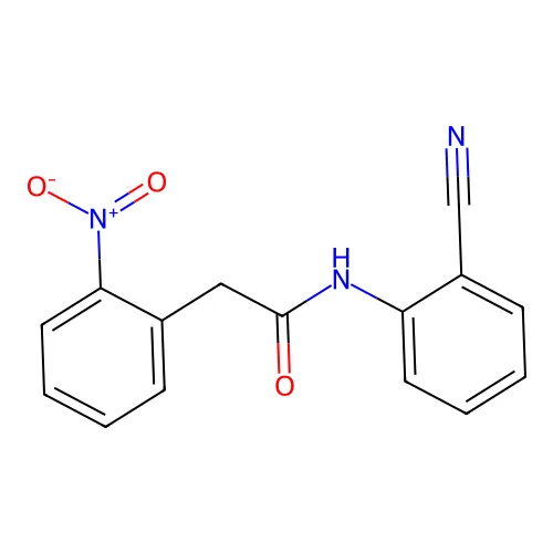 N-(2-氰基苯基)-2-(2-硝基苯基)乙酰胺 structure