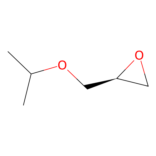 (2S)-2-[(propan-2-yloxy)methyl]oxirane structure