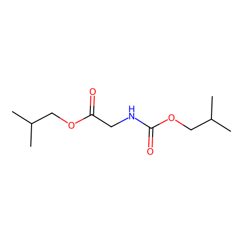 Glycine, N-isobutoxycarbonyl-, isobutyl ester structure