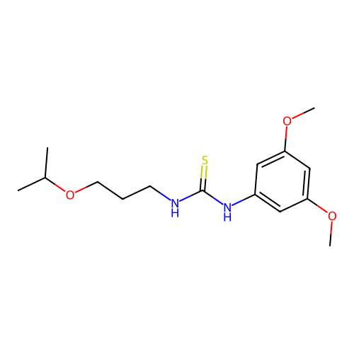 1-(3,5-Dimethoxyphenyl)-3-[3-(propan-2-yloxy)propyl]thiourea structure