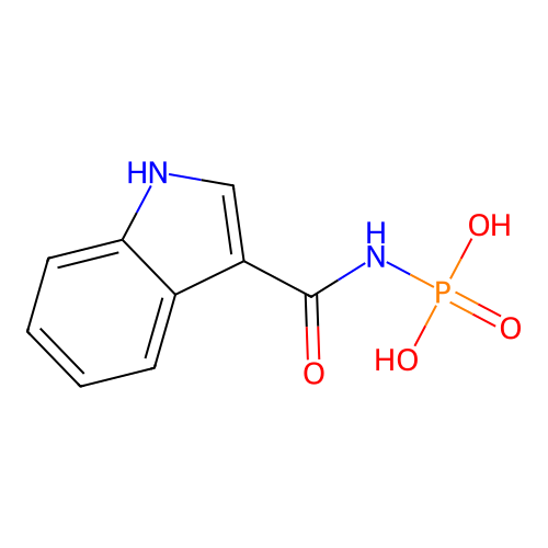 (1H-indole-3-carbonylamino)phosphonic acid structure
