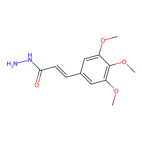 (2E)-3-(3,4,5-trimethoxyphenyl)acrylohydrazide structure