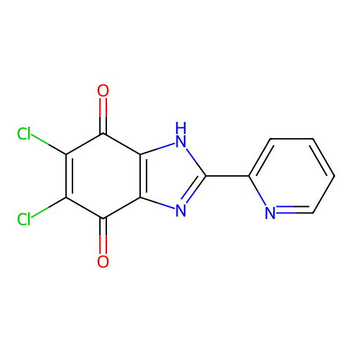 5,6-Dichloro-2-pyridin-2-yl-1H-benzimidazole-4,7-dione structure