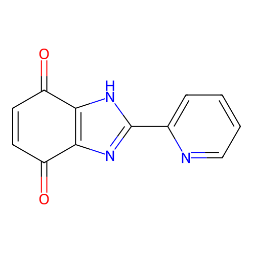 2-(2-pyridyl)-1H-benzimidazole-4,7-dione structure