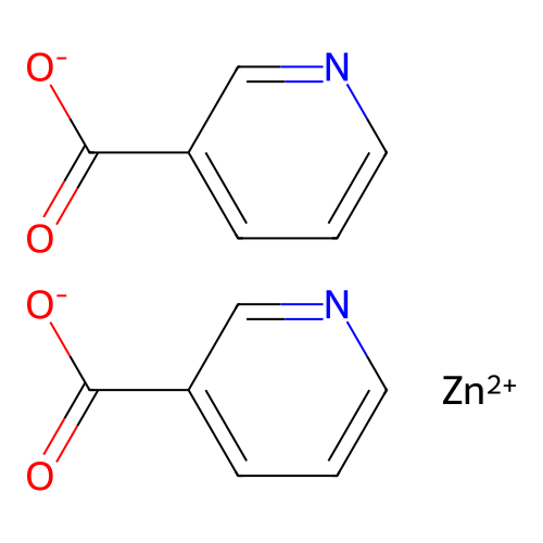 Zinc nicotinate structure