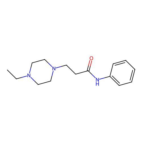 3-(4-ethylpiperazin-1-yl)-N-phenylpropanamide structure