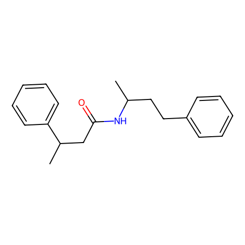 3-phenyl-N-(4-phenylbutan-2-yl)butanamide structure