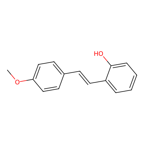 Phenol, 2-[(1E)-2-(4-methoxyphenyl)ethenyl]- structure