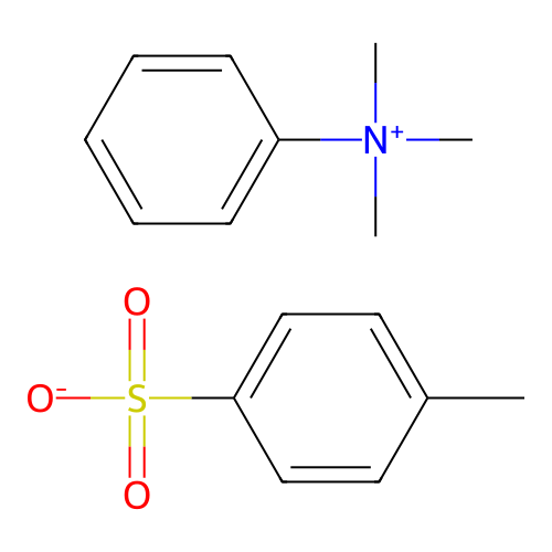 N,N,N-Trimethylanilinium toluene-p-sulphonate structure